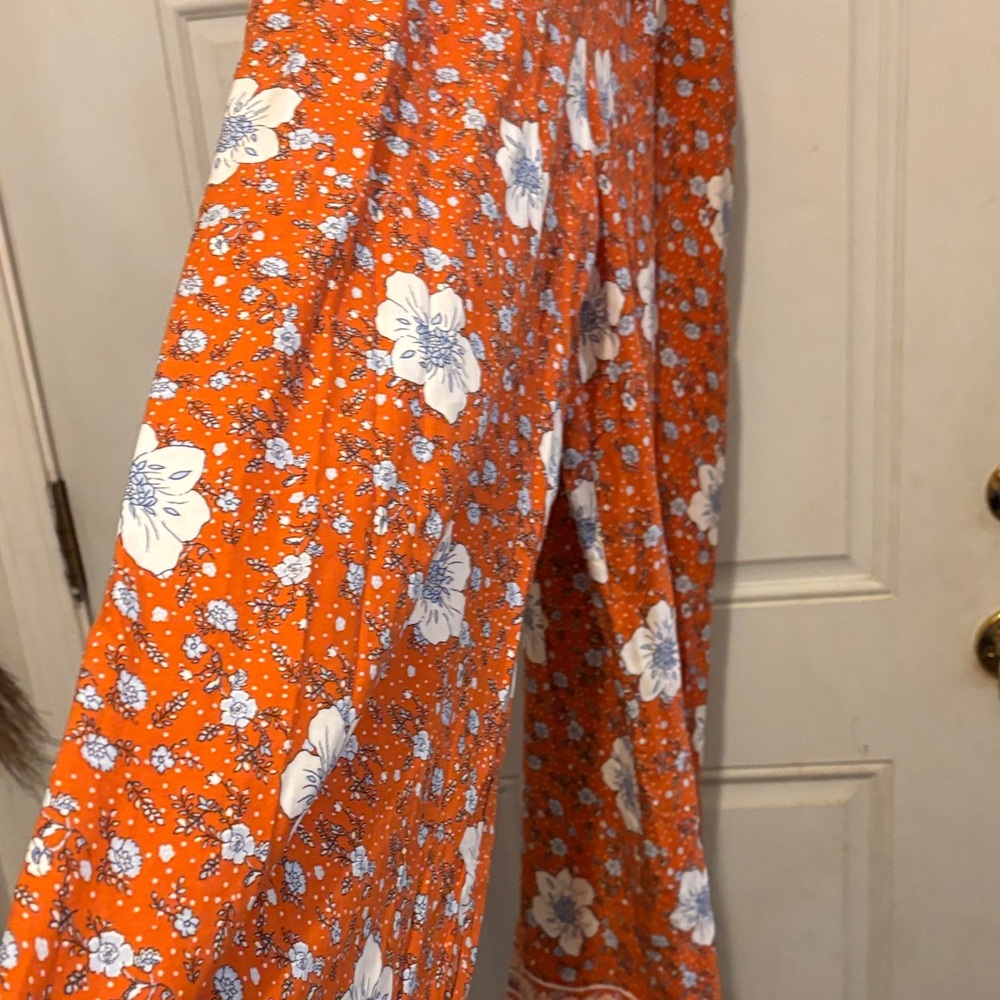 Floral Orange jumpsuit